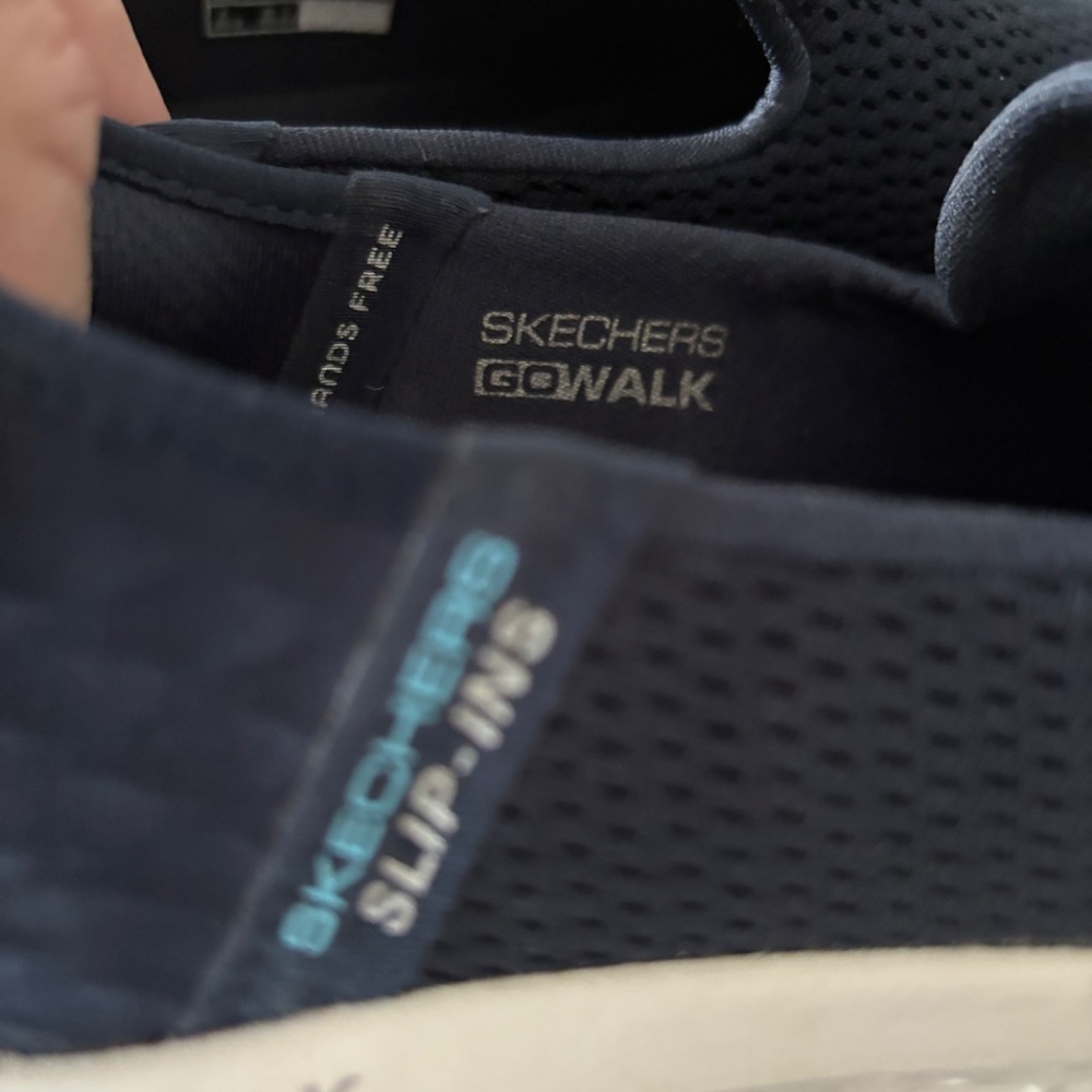 Skechers Navy Blue Slip-Ins Womens Sneakers - Picture 4 of 7